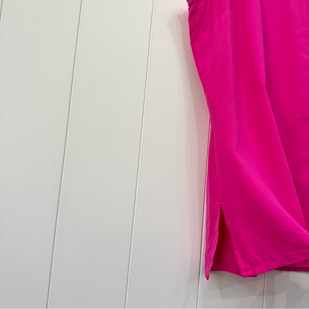 St John Silk Blend Sleeveless Blouse Top Pink Women’s Size 12 - Picture 5 of 13